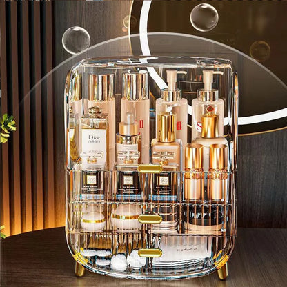 New Organizer Jewelry Cosmetic Storage Box Transparent Quality Container Capacity Desktop High Drawer Skincare Large Type