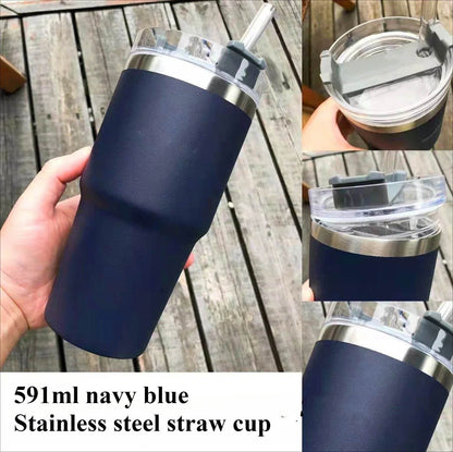 2024 NEW Latest Starbuck Ice Cup Car Cup 304 Stainless Steel Water Cup 20OZ Large Capacity Beer Cup Insulation and Cooling - MarvelouStoree