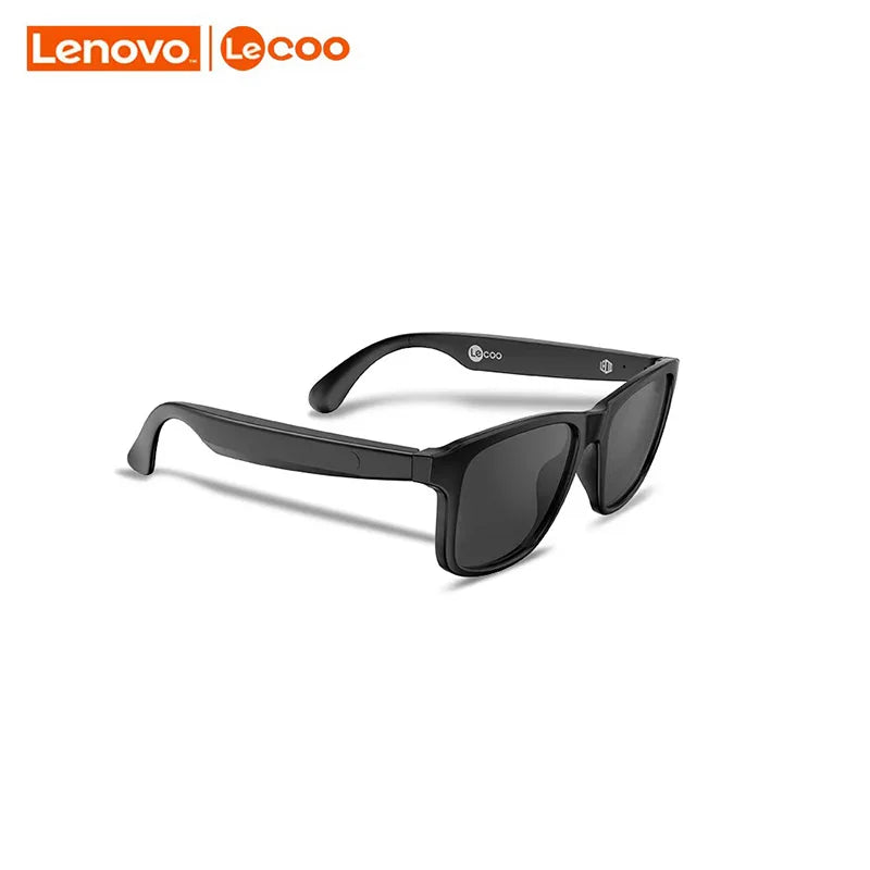 New Lenovo Lecoo C8  Lite Sunglasses Earphone Bluetooth 5.3 Outdoor Sport HiFi HD Call Eyeglasses Anti Blue Wireless Driving