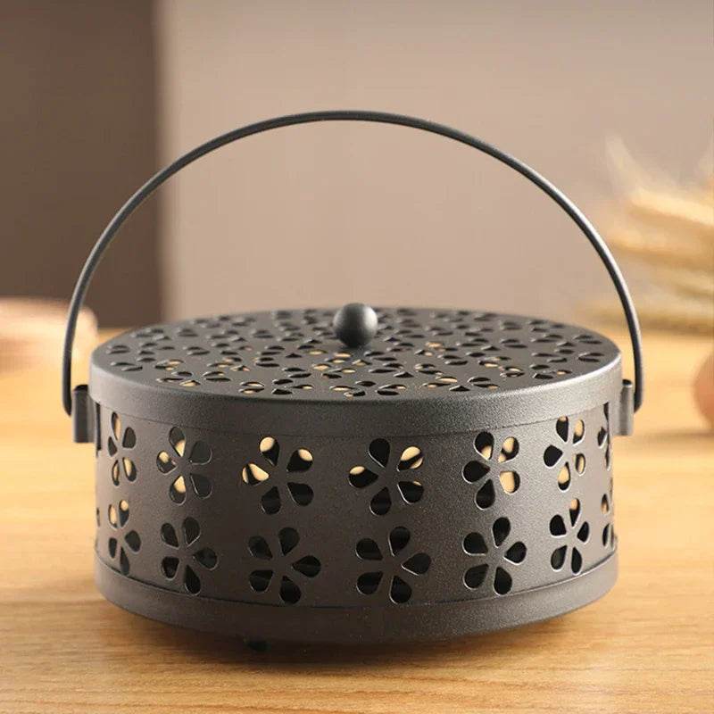 Portable Mosquito Coil Tray Holder Home Insect Repellent Anti-fire Sandalwood Incense Burner Box Anti-Mosquito Supplies - MarvelouStoree