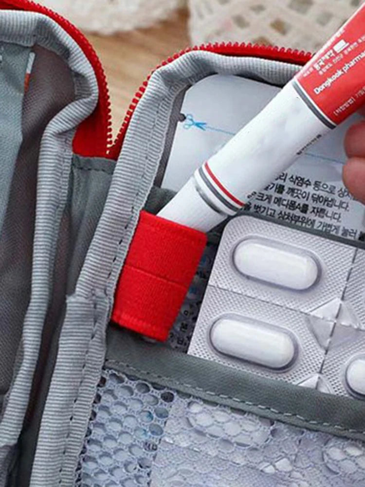 Mini Portable Medicine Bag Travel First Aid Kit Medicine Bag Storage Bag Survival Kit Medicine Box Outdoor Emergency Camping