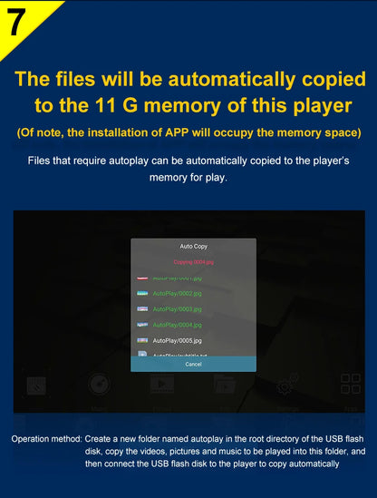Autoplay Full HD 4K Media Player With Wifi TF Card USB Disk HDD External Multi-Media Video Advertising AD Players