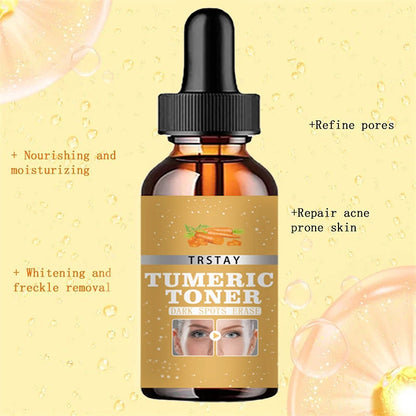 Turmeric Lemon Skin Glow Face Serum Acne Dark Spot Whitening Black Patches Melasma Corrector Brightening Essential Oil Skin Care