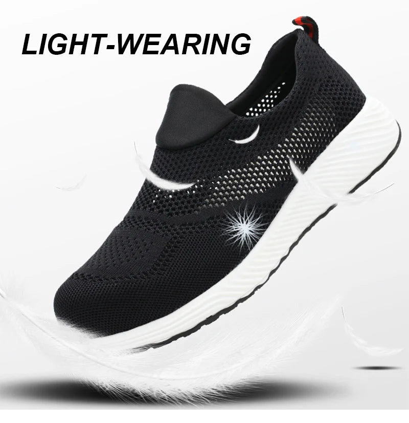 Summer Mesh Lightweight Work Sneakers Steel Toe Men Women Work Safety Shoes Breathable Construction Shoes Work Boots Footwear