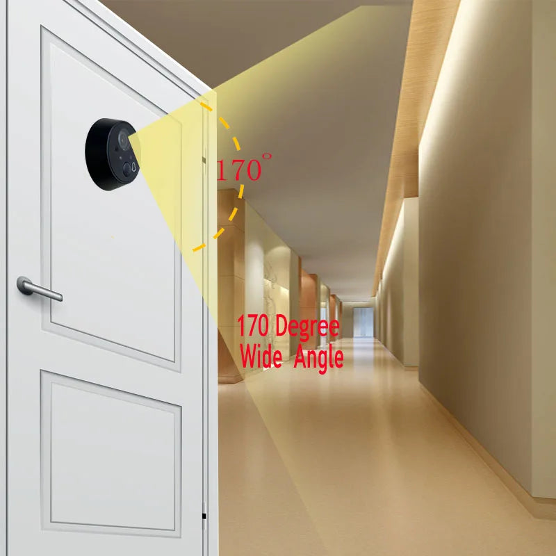 4.3 Inch video peephole Viewer IR Night Vision HD Camera Cat Eye Door Bell Smart HomeUltra wide angle Video Doorbell Camera