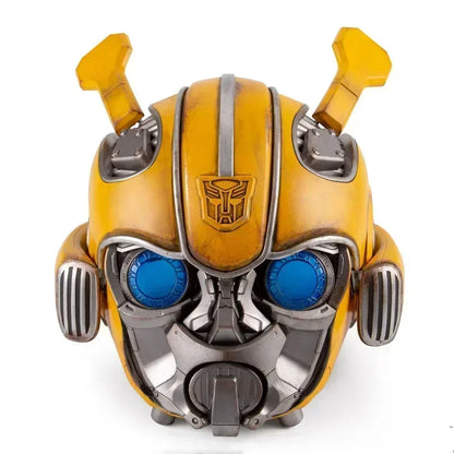 Bumblebee Wearable 1/1 English Voice Control Mask Bluetooth Base Light Up Eyes Anime Fiugre Face Change Speakers Graduation Gift