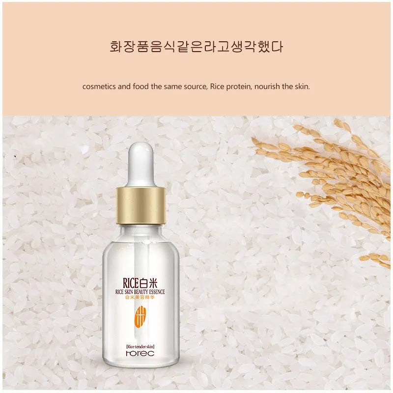 New White Rice Whitening Serum Face Moisturizing Cream Anti Wrinkle Anti Aging Face Fine Lines Acne Treatment Skin Care