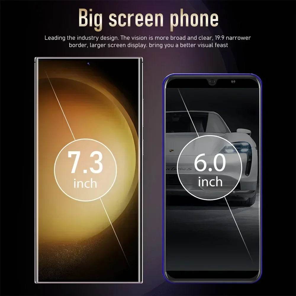 S24 Ultra 7.3HD Mobile CASES Phones Original Smartphone 5G Dual SIM Android 14 Cell Phone Snapdragon 8 gen 3 Global Version Cellphones - MarvelouStoree