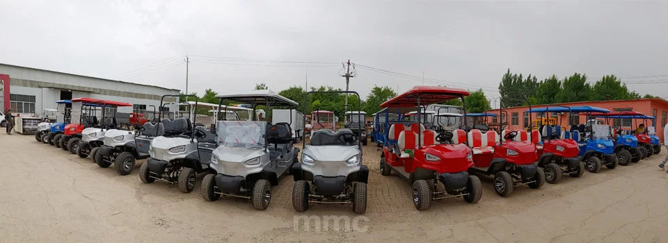 2024 72V Electric Golf Cart 4+2 Seater Lithium 5KW 7KW AC Motor AC Motor Off Road Golf Cart Hunting Golf Buggy