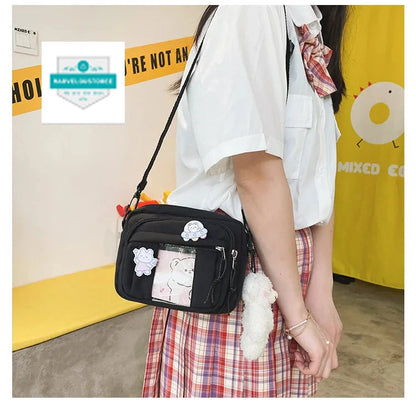 New Kawaii Bag Girls 2024 New JK Transparent Bag Small Crossbody Bag For Women Purses and Handbags Shoulder Bag Itabag Bolso