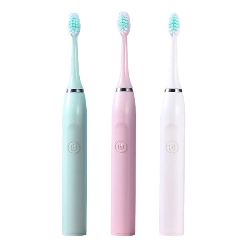 Ultrasonic Electric Toothbrush, 5 Modes, AA Battery Powered Toothbrush, 3 Brush Heads 19800 Vibrations Per