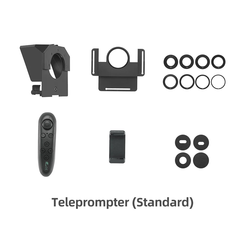 Pronstoor Phone and DSLR Recording Mini Teleprompter Portable Inscriber Mobile Teleprompter Artifact Video With Remote Control