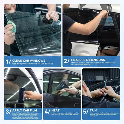 50cmx3/10m Car Window Tint Film Privacy Vinyl Foils Sunshade Stickers Windows Cover Protector Glass UV Sun For Cars Solar Shade - MarvelouStoree