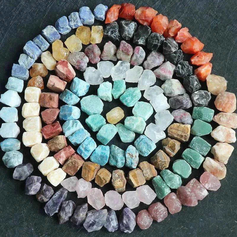 Natural Crystal Stones Rose Quartz Amethyst Fluorite Irregular Shape Mineral Rock Reiki Healing Stone Specimen Home Decor