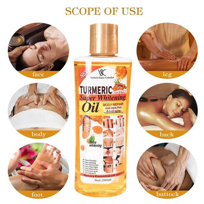 2PCS Turmeric Essential Oil Facial Body Massage Moisturizing Diffuser Aromatherapy Face Body Care Smoothing Body face Skin Care