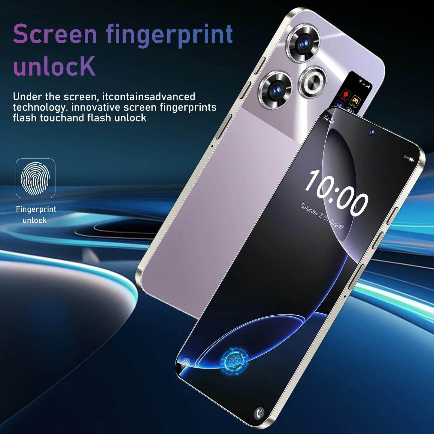 2024 M6 Pro New Smartphone 5G 7.3-inch High-definition Android 14 Snapdragon 8gen3 5G Dual SIM 8000mAh Unlocking Mobile Phone - MarvelouStoree