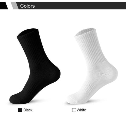 Men Socks Cotton Breathable Long Business Harajuku Socks Solid Gentleman Sox Sokken Outdoor Sports 5 Pairs/Lot Socks - MarvelouStoree