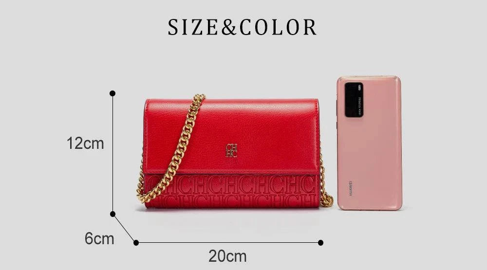 Classic Solid Color Exquisite Craftsmanship Light Luxury Design New 2024 Chain Bag Letter Element Women's Crossbody Bag