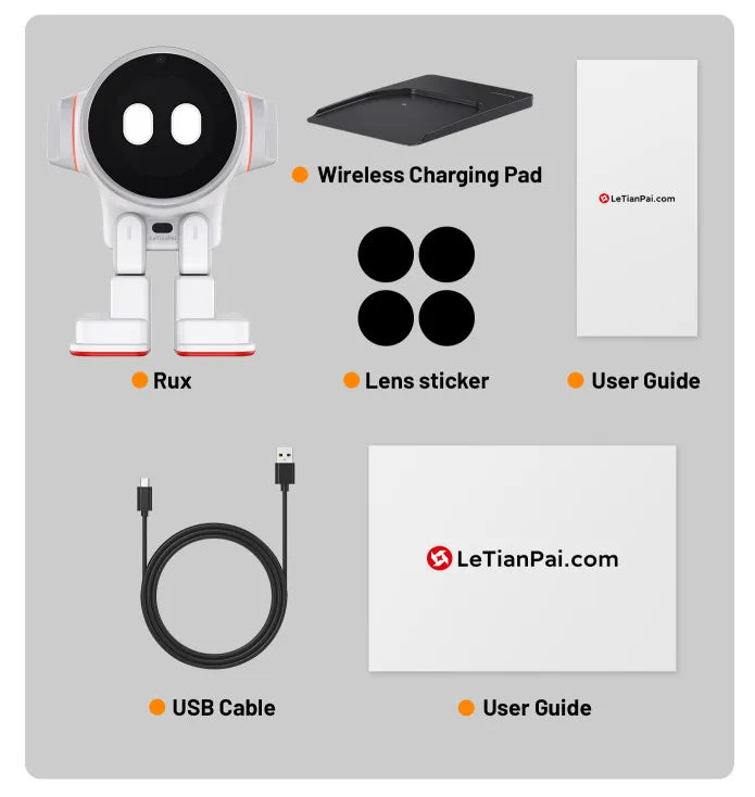 Rux Robot Smart Companion Electron Bluetooth WiFi Multiple Mode Cute Ai Intelligent Automation GPT Voice Desktop Pet Ai Robots