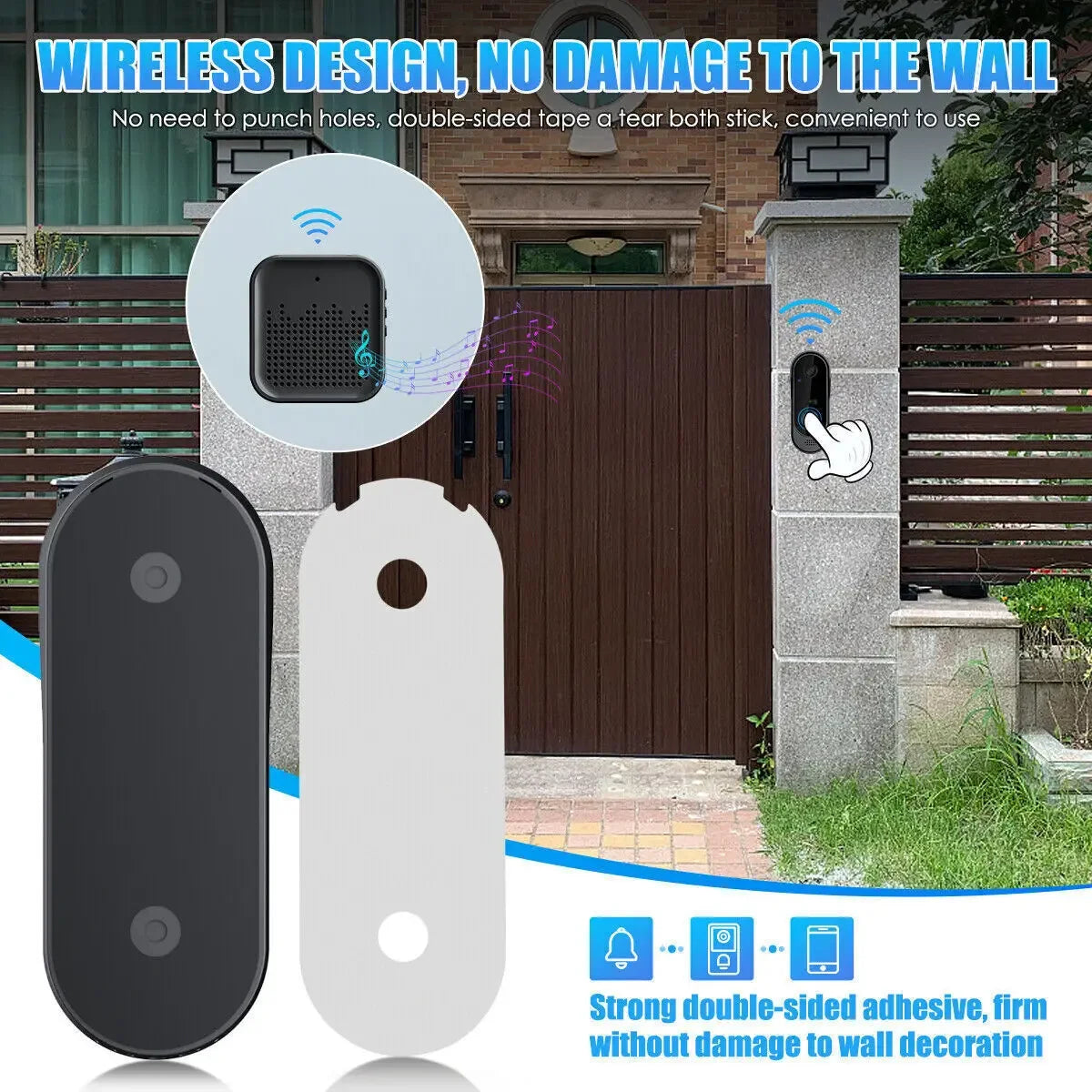 Tuya Doorbell With Camera Wireless Bundle Doorbell Smart Home WIFI HD Outdoor Phone Camera Security Video Intercom Night Vision