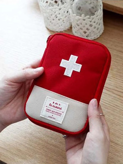 Mini Portable Medicine Bag Travel First Aid Kit Medicine Bag Storage Bag Survival Kit Medicine Box Outdoor Emergency Camping