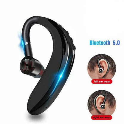 Wireless Headset Bluetooth 5.0 Earphones HiFi Stereo Waterproof Business Headphones Earpiece Handsfree With Mic for Smart Phones