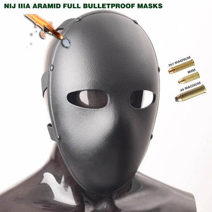 USA Tactical Bulletproof Full-Face Mask Body Armor Mask NIJ Level IIIA 3A Aramid Code Mask Visor Shield Ballistic Visor