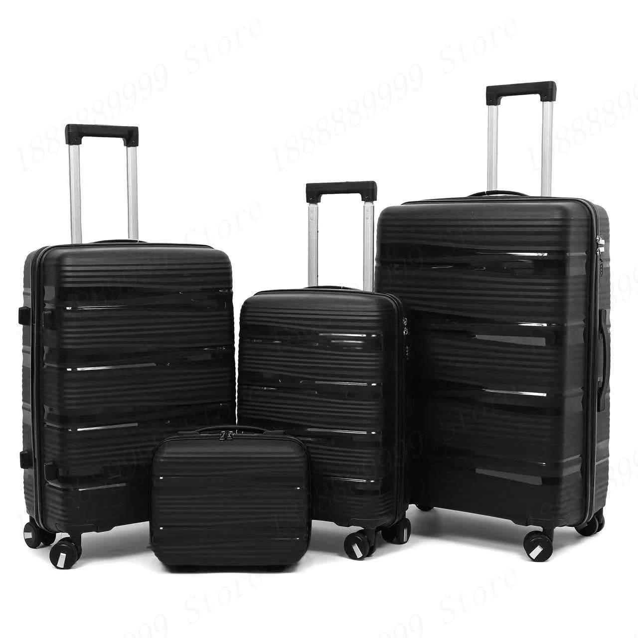 13 20 24 28 inch Set of 3 or 4 Suitcases PP Large Capacity Luggage Explosion-Proof Zipper Boarding Trolley Case Bags