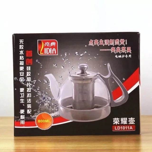 Stainless Steel Induction Cooker Special Glass Boiling Teapot Heat-resistant Heating Tea Infuser Kung Fu Tea Tea Set - MarvelouStoree