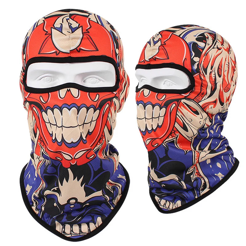 Motorcycle Headgear Cap Men Balaclava Multi-function Skull Face Mask MTB Bicycle Full Face Cover Shield Sunscreen Women Headwear