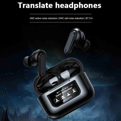 Wireless BT5.4 Real Time Translator Earbuds ANC Noise Cancelling 144 Languages Instant Quick Translated Translation Accuracy 99%