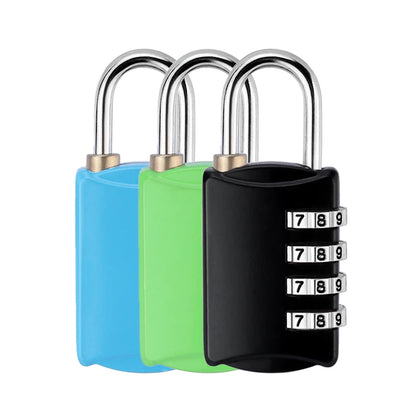 4 Dial Digit Number Combination Password Travel Lock Security Protect Suitcase Luggage Metal Code Password Lock Padlock