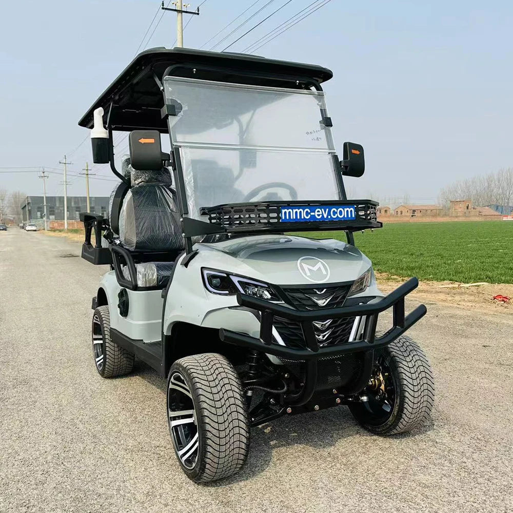 2024 72V Electric Golf Cart 4+2 Seater Lithium 5KW 7KW AC Motor AC Motor Off Road Golf Cart Hunting Golf Buggy