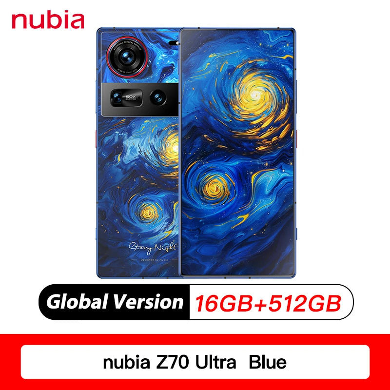 Global Version Nubia Z70 Ultra Snapdragon 8 Elite 6150mAh Full screen with Under Display Camera35mm 80w IP68&69