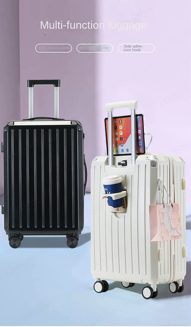 Multifunctional 3 or 4 pieces Set of Suitcases New Combination Lock Luggage Suitcase Spinner Wheels ABS Trolley Case 20/24/28‘’