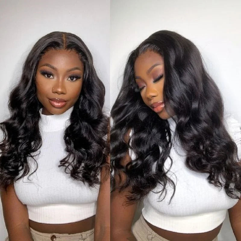 Glueless 6x4 Ready To Go Wigs Body Wave Easy Go Pre Cut Pre Plucked Glueless Wig Ready to Wear 4x6 Closure Human Hair Wigs