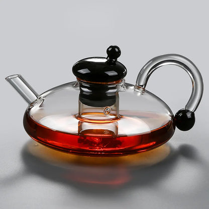 High Borosilicate Glass Teapot Set English Tea Set Heat-resistant Glass Household Scandinavian Style Brewing Teapot