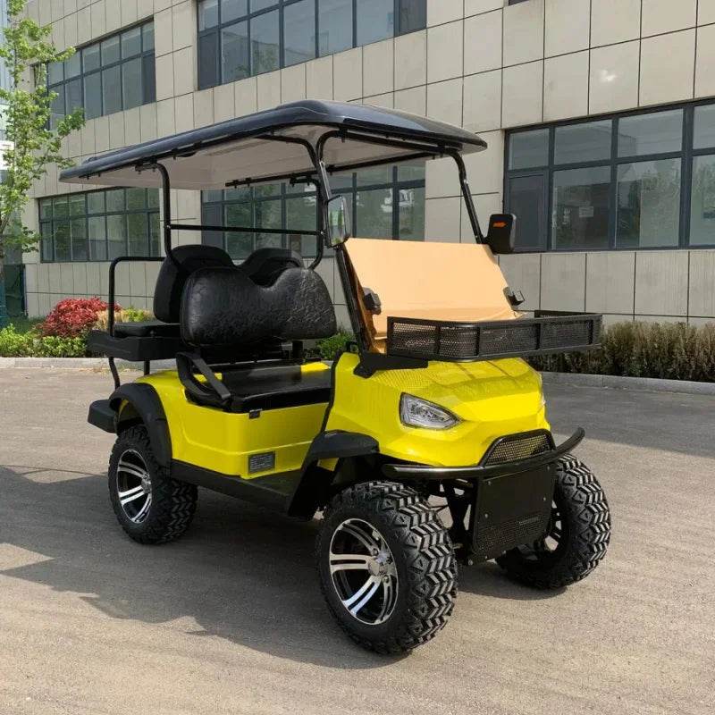 2024 New 4000W/5000W New Energy Golf Car 60V/72V Lithium Battery 4 Wheel 6 Seat Sightseeing Electric Golf Cart - MarvelouStoree