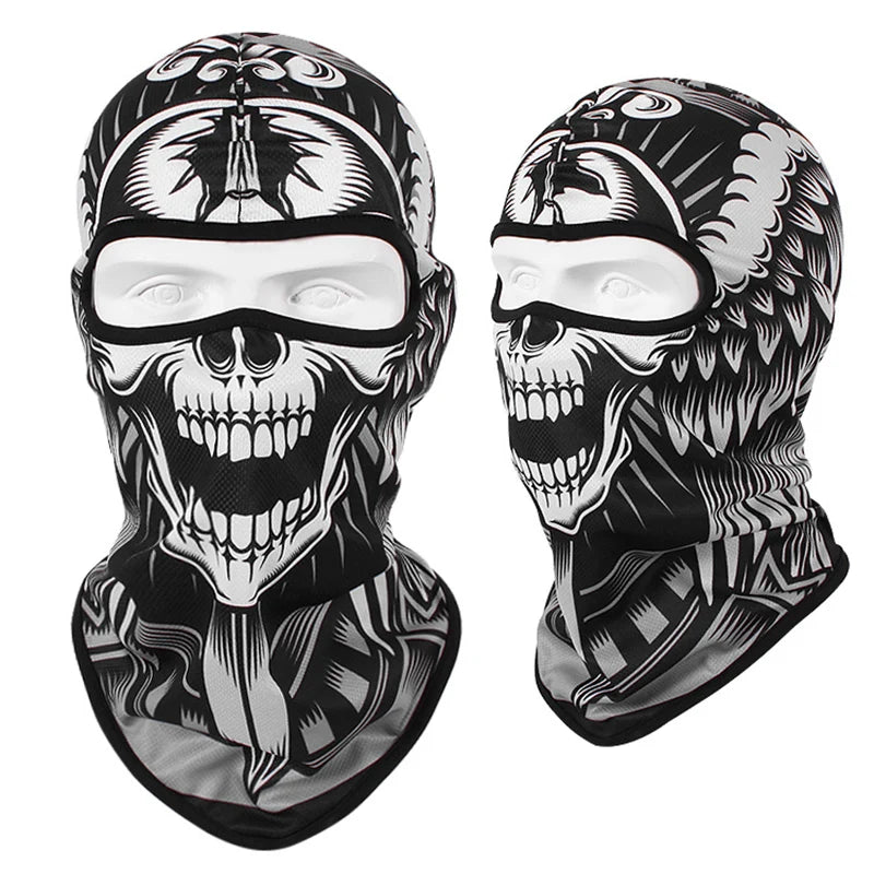 Motorcycle Headgear Cap Men Balaclava Multi-function Skull Face Mask MTB Bicycle Full Face Cover Shield Sunscreen Women Headwear