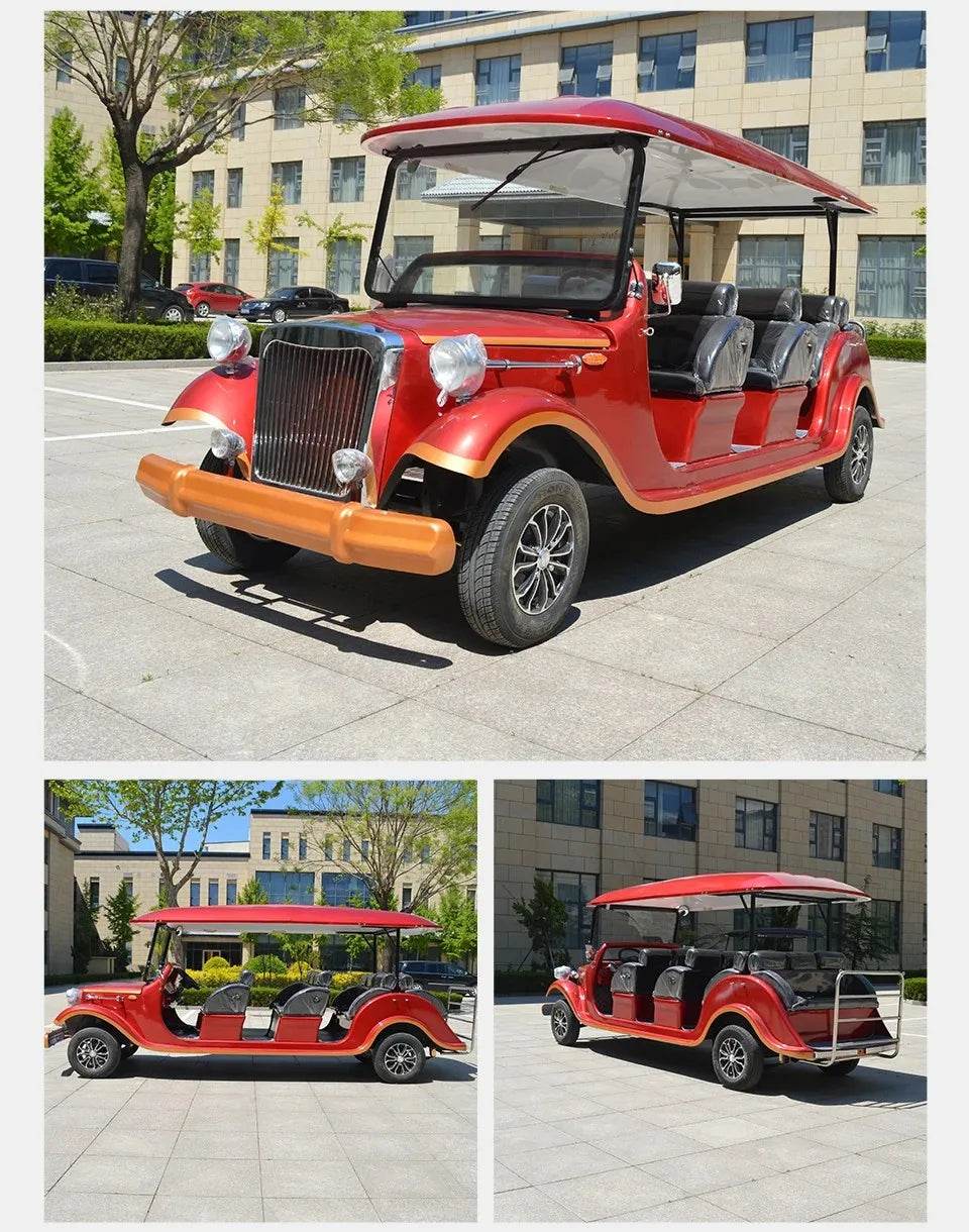 Travel Club Electric Lift Golf Cart Electric Golf Cart 4+2 Seats Electric Club Car With Door 5/8/11/14 Seats Classic Car - MarvelouStoree