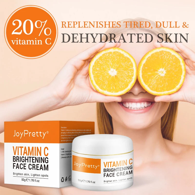 Vitamin C for Face Cream Pigments Dark Spots Removal Firming Facial Cream Lightening Skin Care Products Beauty Health