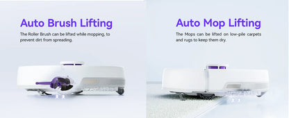 Freo Robot Vacuum and Mop Comb, Washing & Drying, Dirt Sense Ultra Clean, Auto Add Cleaner, LCD Display, Smart Swing, Arc