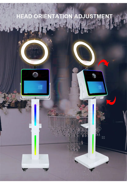 New 15.6 inch Touch Screen Mirror Photo Booth Shell Camera Portable Selfie Machine DSLR Photo Booth For Partys Events Weddings