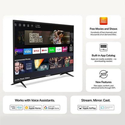 70-Inch 4K LED Smart TV with Google TV, Google Play and Chromecast Built-in, HDR 10, Dolby Audio, Voice Remote, Compatible