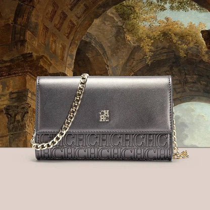 Classic Solid Color Exquisite Craftsmanship Light Luxury Design New 2024 Chain Bag Letter Element Women's Crossbody Bag