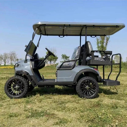 Customize New Club Sightseeing Golf Car 4/6 Seater 48V 60V Off-road Solar Electric Golf Cart - MarvelouStoree