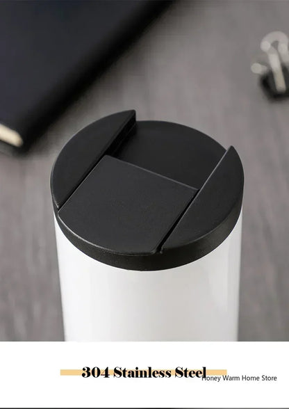 500ML Stainless Steel Coffee Thermos Bottle Thermal Mug Leakproof Car Vacuum Flasks Coffee Cup Travel Portable Insulated Bottles