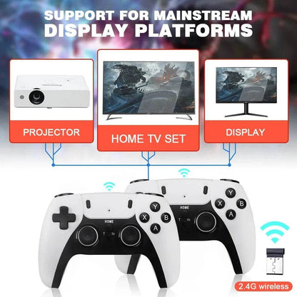 New GD10 PRO Video Game Stick Console 2.4G Double Wireless Controller Game 4K 58000 Games 256GB Retro Games Boy Christmas Gift - MarvelouStoree