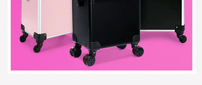 Professional 2/3/4 layers trolley makeup suitcase portable cosmetic trolley luggage box nail tattoo embroidery beauty toolbox