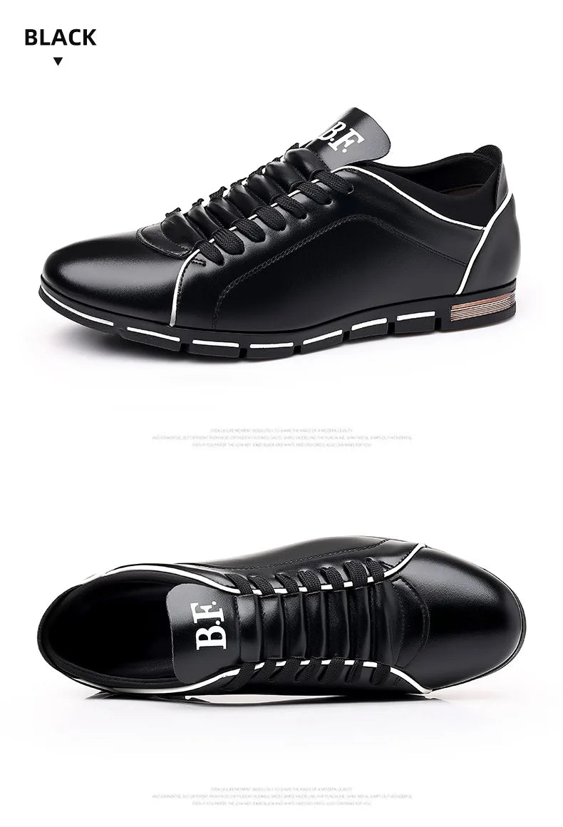 Luxury Man Casual Leather Shoes Spring Autumn New Fashion Leather Shoes British Style Men's Business Shoes Flat Working Footwear